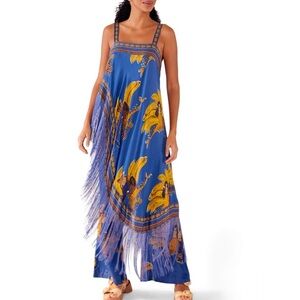 Blue and Yellow Fringe Mermaid Banana Set